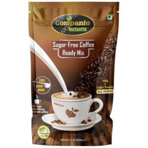 Companio Instantte Sugar Free Instant Coffee (Coffee+Milk) Premix Sachet